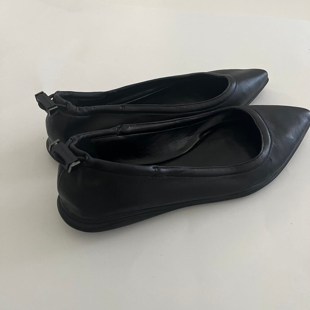 Vince Camuto 'Bendreta' Women's 8.5M Pointy Toe Leather Ballet Flat Comfortable - Picture 6 of 9